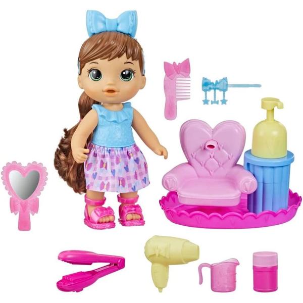 Imagem de Boneca Baby Alive Sudsy Styling Morena Salao de Beleza - Hasbro F5113