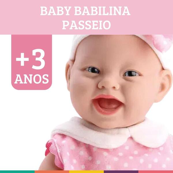 Imagem de Boneca Baby Babilina Passeio Linda e Delicada Bambola