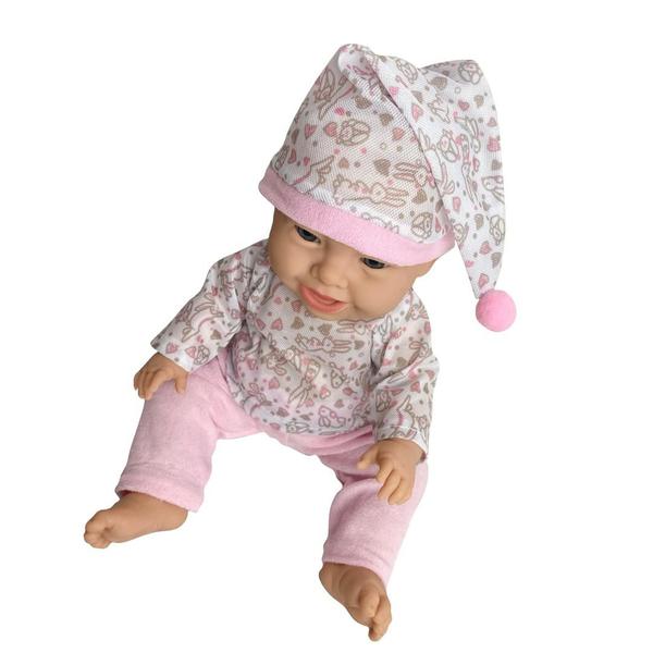 Imagem de Boneca Baby Babilina Soninho C/ Pijama E Toquinha De Dormir