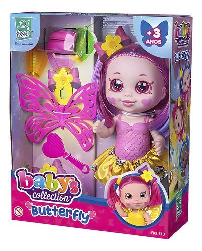 Imagem de Boneca Baby Butterfly Alive Cabelos Coloridos - Super Toys