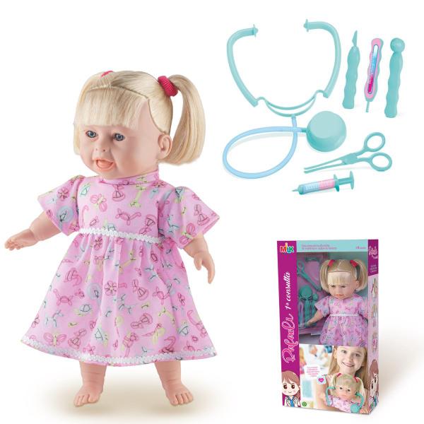 Imagem de Boneca Baby Consulta Exame Médico + Naninha Macia de Pelucia