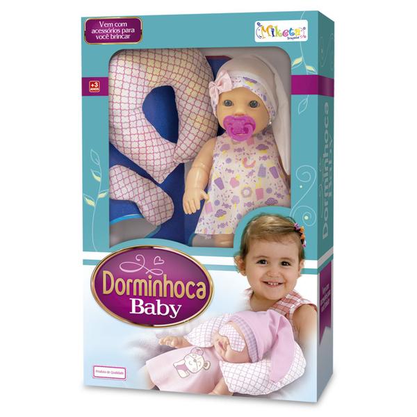 Imagem de Boneca Baby Dorminhoca Com Chupeta e Acessórios P/ o Soninho