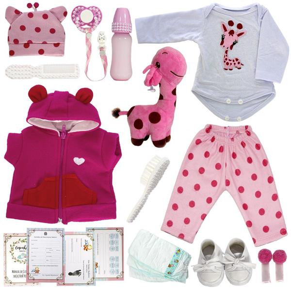 Imagem de Boneca Baby Infantil Reborn Completa 100% Silicone