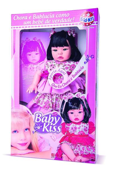 Imagem de Boneca Baby Kiss Chora E Balbucia - Sidnyl