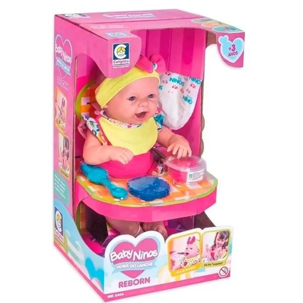 Imagem de Boneca Baby Ninos Reborn Hora Do Lanche - Cotiplás -2406