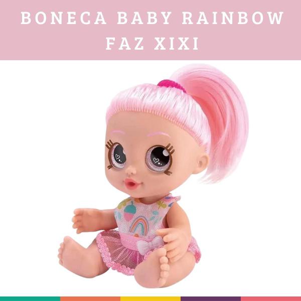 Imagem de Boneca Baby Rainbow Faz Xixi Bambola