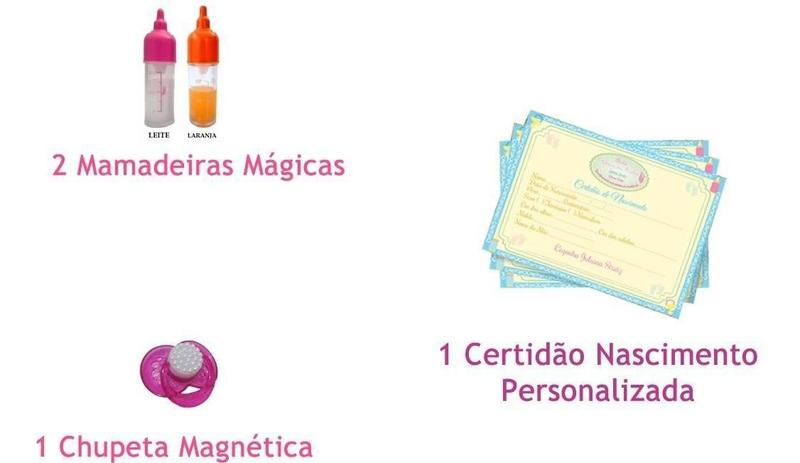 Imagem de Boneca Baby Reborn Loira -Bebe Real Chora + Kit Chupeta