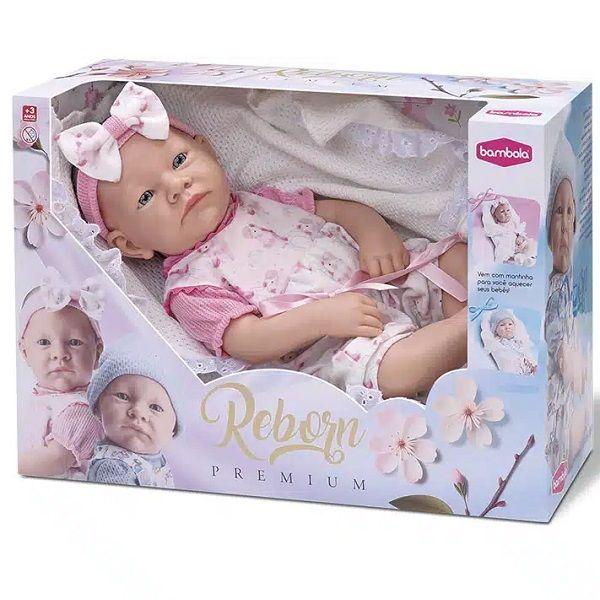 Boneca Baby Reborn Premium Menina Com Roupas Em Vinil Grande 40cm ORiginal - bambola Imagem de Boneca Baby Reborn Premium Menina Com Roupas Em Vinil Grande 40cm ORiginal