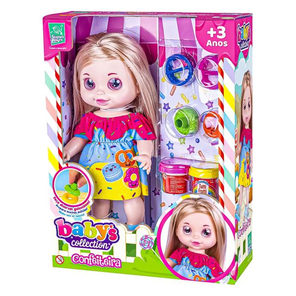 Imagem de Boneca Baby's Collection Confeiteira Com Acessórios Bebê Menina - Super Toys