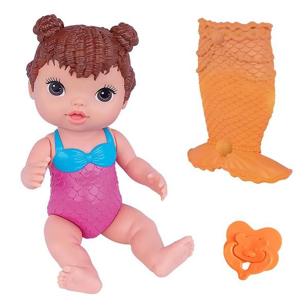 Imagem de Boneca Baby's Collection Minha Sereia Morena - 422 - Super Toys