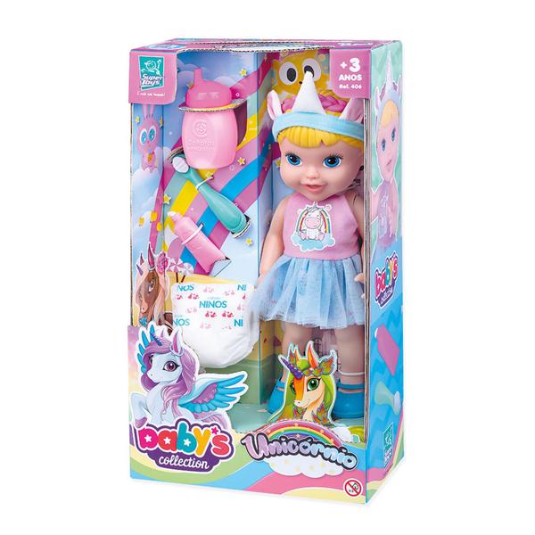 Boneca Baby's Collection Unicornio - Super Toys - Supertoys Imagem de Boneca Baby's Collection Unicornio - Super Toys