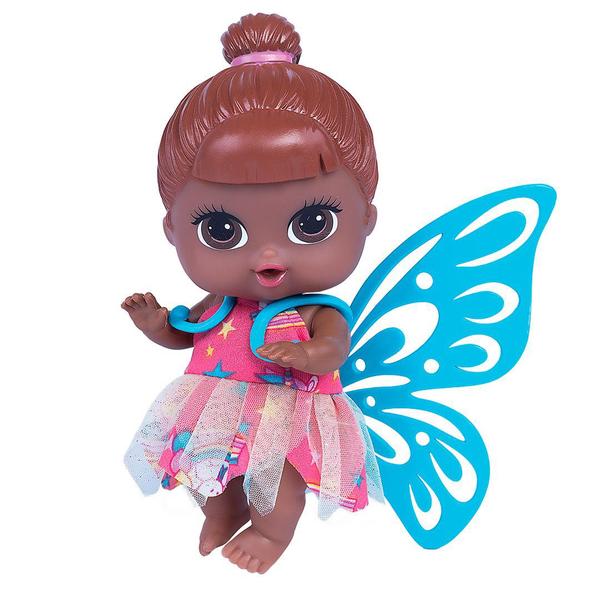 Imagem de Boneca Baby's Mini Fada Fadinha Negra Menina -  Super Toys