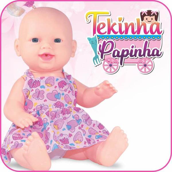 Imagem de Boneca Baby Tekinha Papinha Com Pratinho E Talheres