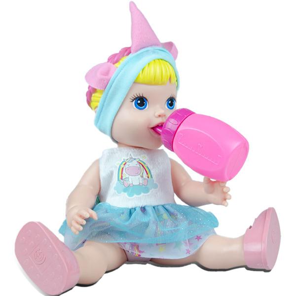 Imagem de Boneca Baby Unicórnio Faz Xixi C/ Acessórios Para Meninas