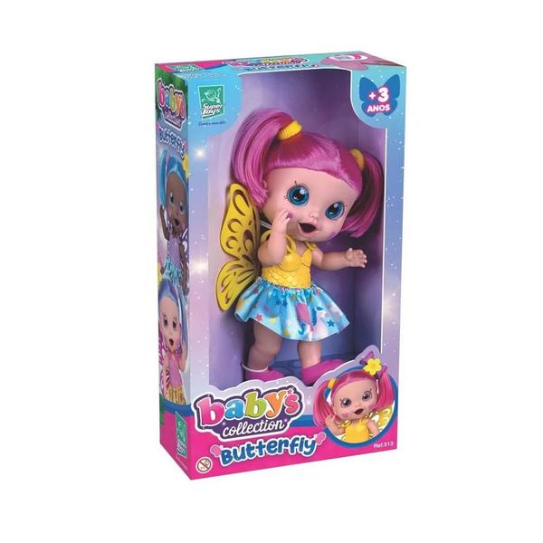 Imagem de Boneca Babys Collection Butterfly Com Asinhas - Super Toys