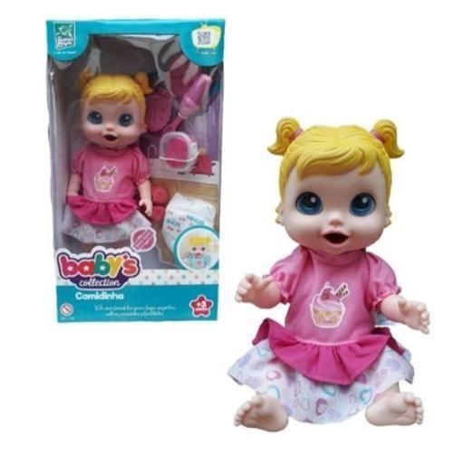 Imagem de Boneca Babys Collection Comidinha - Super Toys