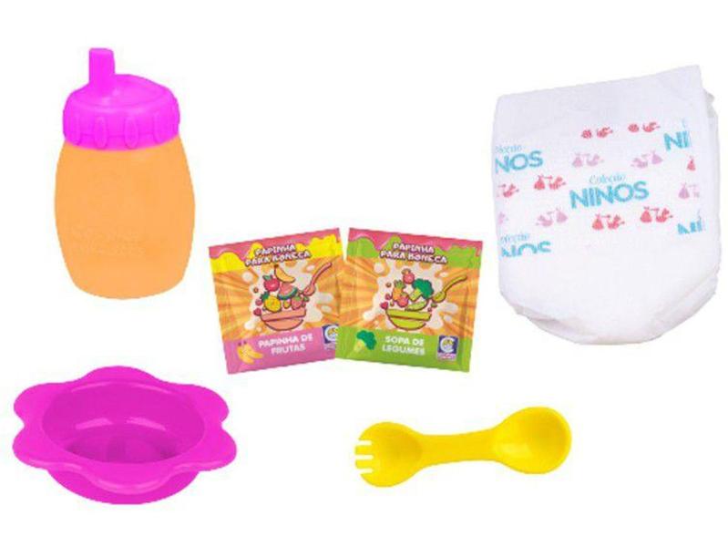 Boneca Babys Collection Papa Divertido - que Come com Acessórios Super Toys Imagem de Boneca Babys Collection Papa Divertido - que Come com Acessórios Super Toys
