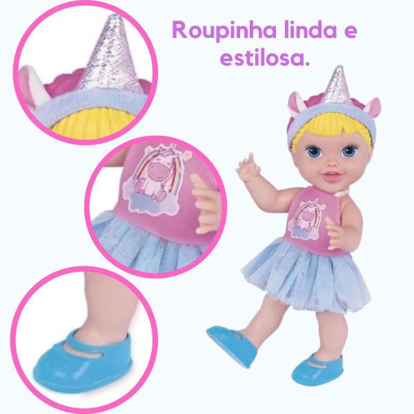 Imagem de Boneca Babys Collection Unicórnio C/ Acessórios E Figurinha