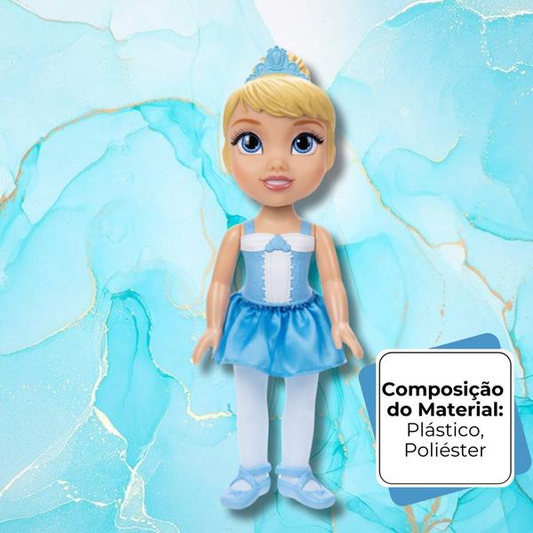 Imagem de Boneca Bailarina Princesas Disney Cinderela 38cm Multikids - BR2207