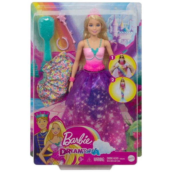 Imagem de Boneca Barbie 2 em 1: Princesa e Sereia Dreamtopia Mattel