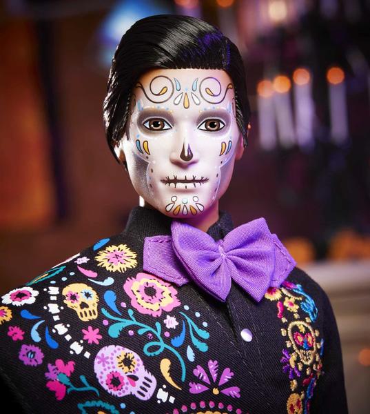 Imagem de Boneca Barbie 2021 Dia De Muertos Ken 30cm com roupas e acessórios