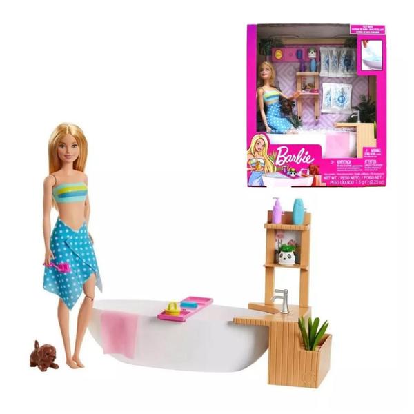 Imagem de Boneca Barbie Banho De Espumas Fizzy Bath Mattel - 887961814231