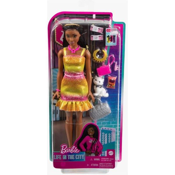 Imagem de Boneca Barbie Brooklyn + Pet Vida Na Cidade - Mattel Hgx53