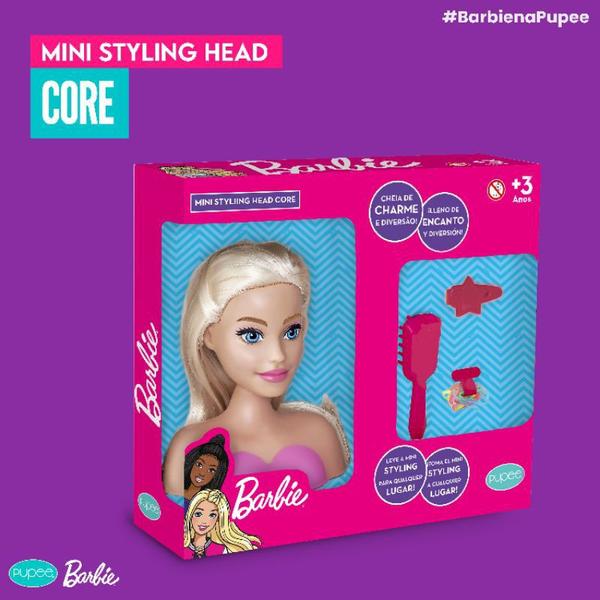 Imagem de Boneca Barbie Busto 3 Acessórios Para Personalizar Cabel Styling Head Core