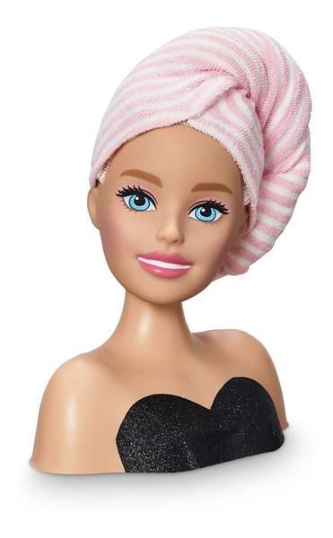 Imagem de Boneca Barbie Busto Cabelo Com Mechas Para Pentear E Secador