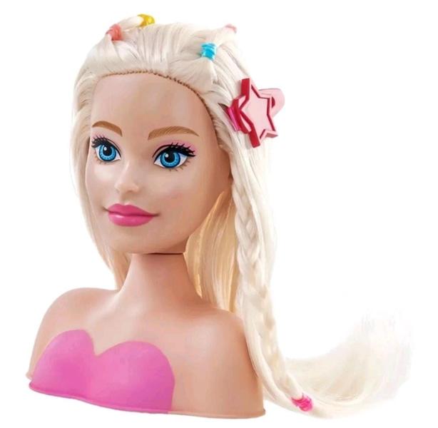 Imagem de Boneca Barbie busto de pentear mini styling head core kit 2 unidades