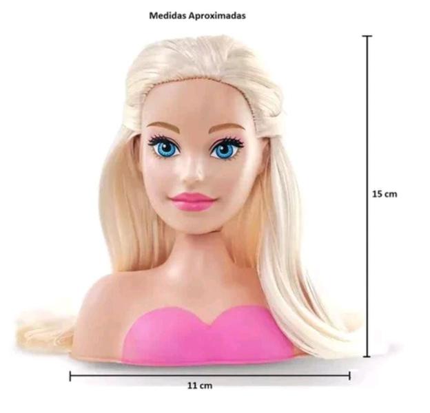 Imagem de Boneca Barbie busto de pentear mini styling head core