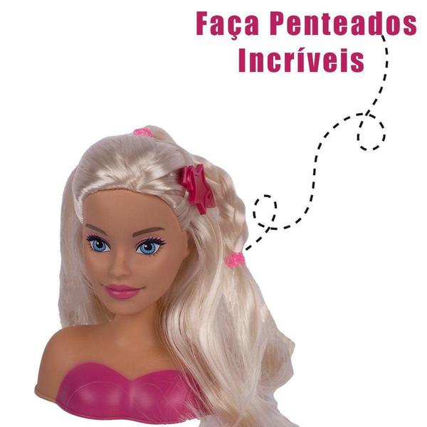 Imagem de Boneca Barbie Busto Mini Styling Hair Para Penteados Com Acessórios - Pupee