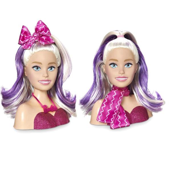 Imagem de Boneca Barbie Busto Original Mattel Estilos de Cabelos para Pentear