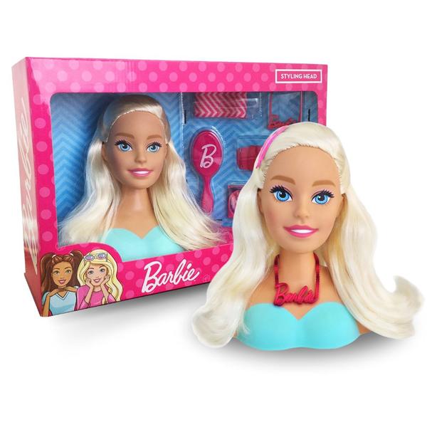 Imagem de Boneca Barbie Busto p/ Pentear Pupee Cabeleireira Mattel