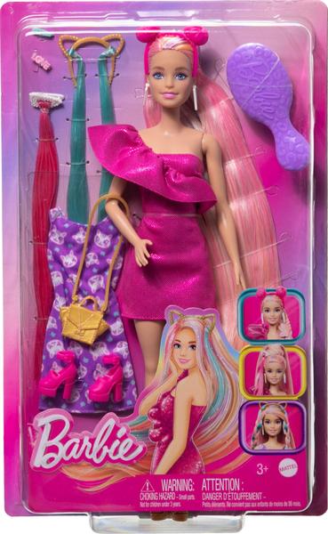 Imagem de Boneca Barbie, cabelo divertido e chique com cabelo loiro extra longo