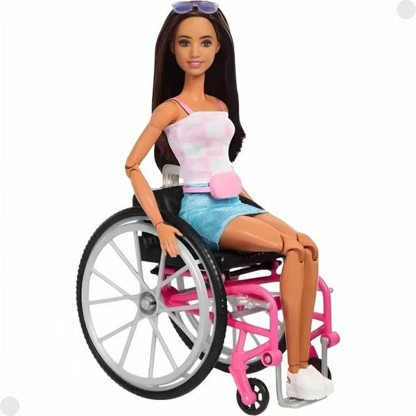 Imagem de Boneca Barbie Cadeira De Rodas Com Cão Guia HJY85 Mattel