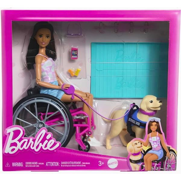 Imagem de Boneca Barbie - Cadeirante com Cão-Guia - Mattel