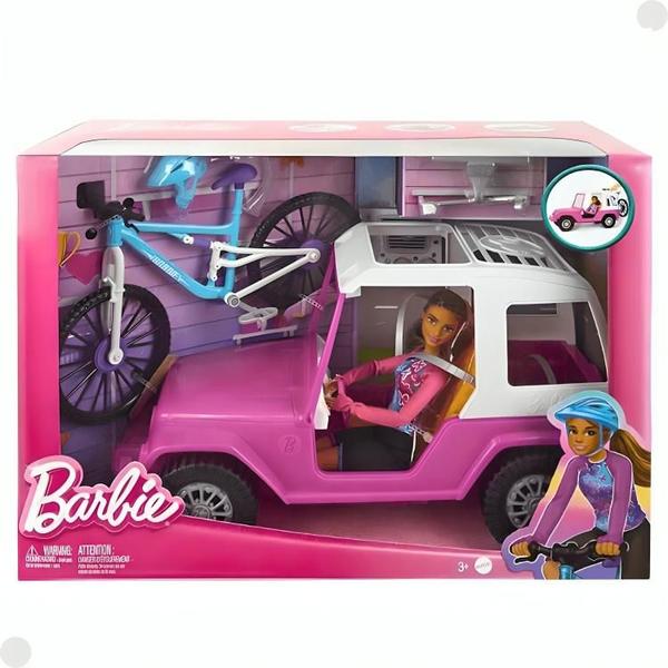 Imagem de Boneca Barbie Carro Com Estate Bicicleta De Montanha HKB06 - Mattel