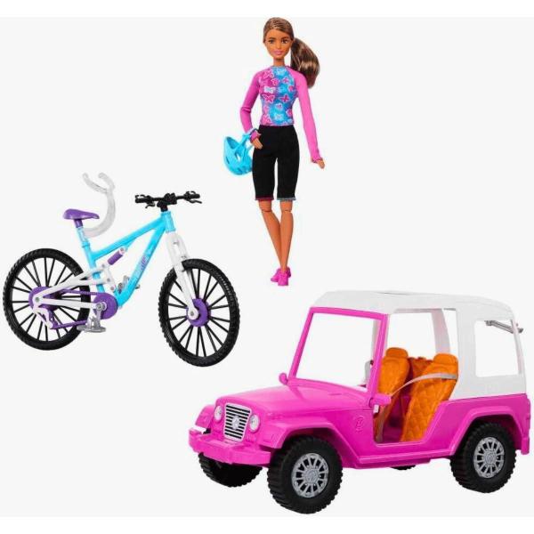 Imagem de Boneca Barbie Carro Off Road C/ Bicicleta e Boneca 3+ Mattel