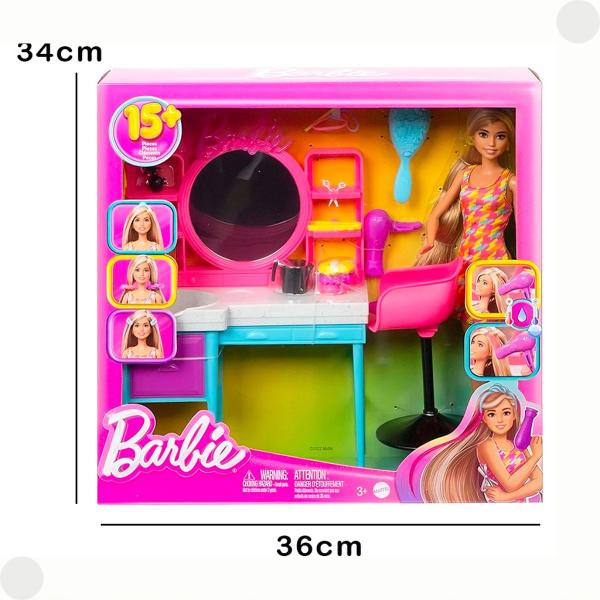 Imagem de Boneca Barbie Cenário Salão de Cabeleireiro HKV00 - Mattel