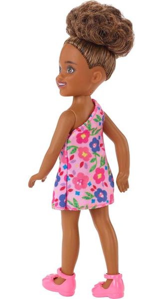 Boneca Barbie Chelsea Brunette, cabelo encaracolado com vestido e sapatos Imagem de Boneca Barbie Chelsea Brunette, cabelo encaracolado com vestido e sapatos