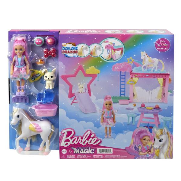 Imagem de Boneca Barbie Chelsea c/ Baby Pegasus - A Touch of Magic - Mattel