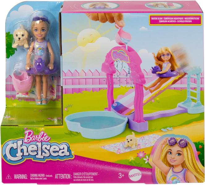 Imagem de Boneca Barbie Chelsea c/ Escorregador Toboágua - Mattel