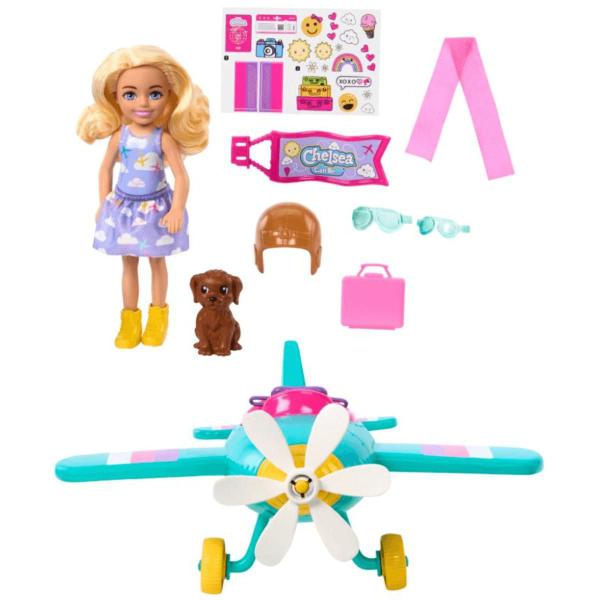 Imagem de Boneca Barbie Chelsea Conjunto Avião C/ Acessórios 3+ Mattel