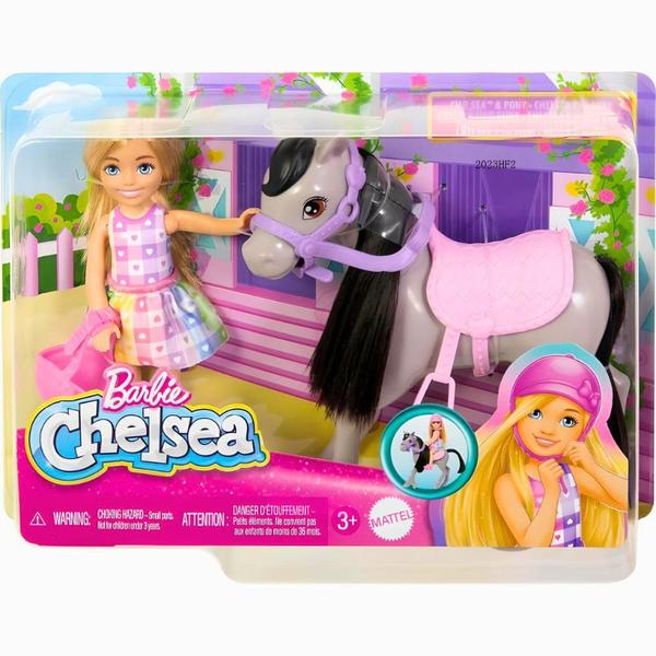Imagem de Boneca Barbie Chelsea Conjunto Passeio De Pônei HTK29 Mattel