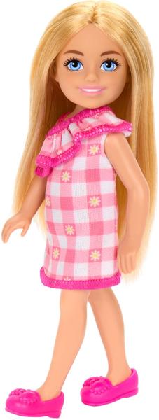 Imagem de Boneca Barbie Chelsea de 6 polegadas com vestido xadrez removível