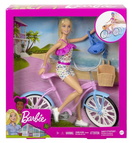 Imagem de Boneca Barbie Ciclista Com Bicicleta - Mattel HBY28