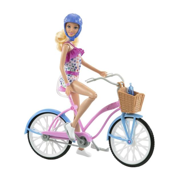 Imagem de Boneca Barbie Ciclista Com Bicicleta - Mattel Hby28