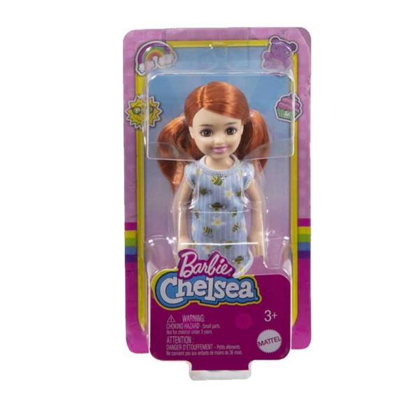 Imagem de Boneca Barbie Club Chelsea Ruiva Vestido Abelha Mattel