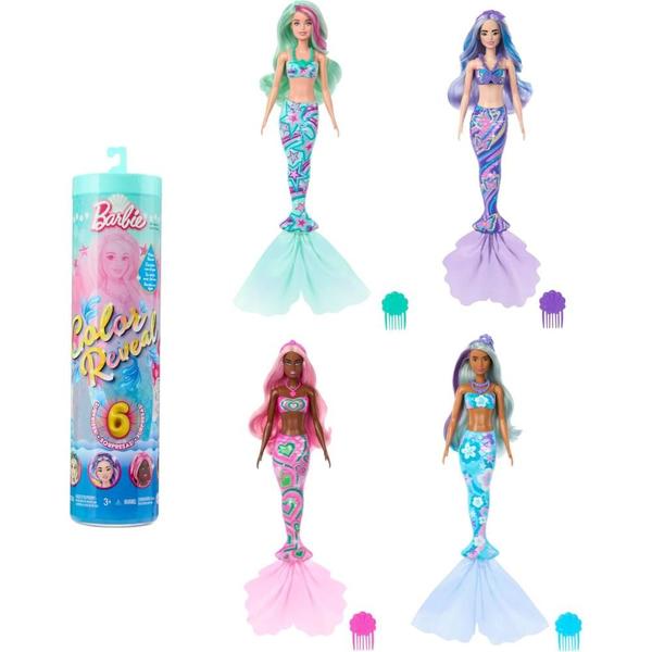 Imagem de Boneca Barbie Color Reveal Sereia Surpresa Mattel